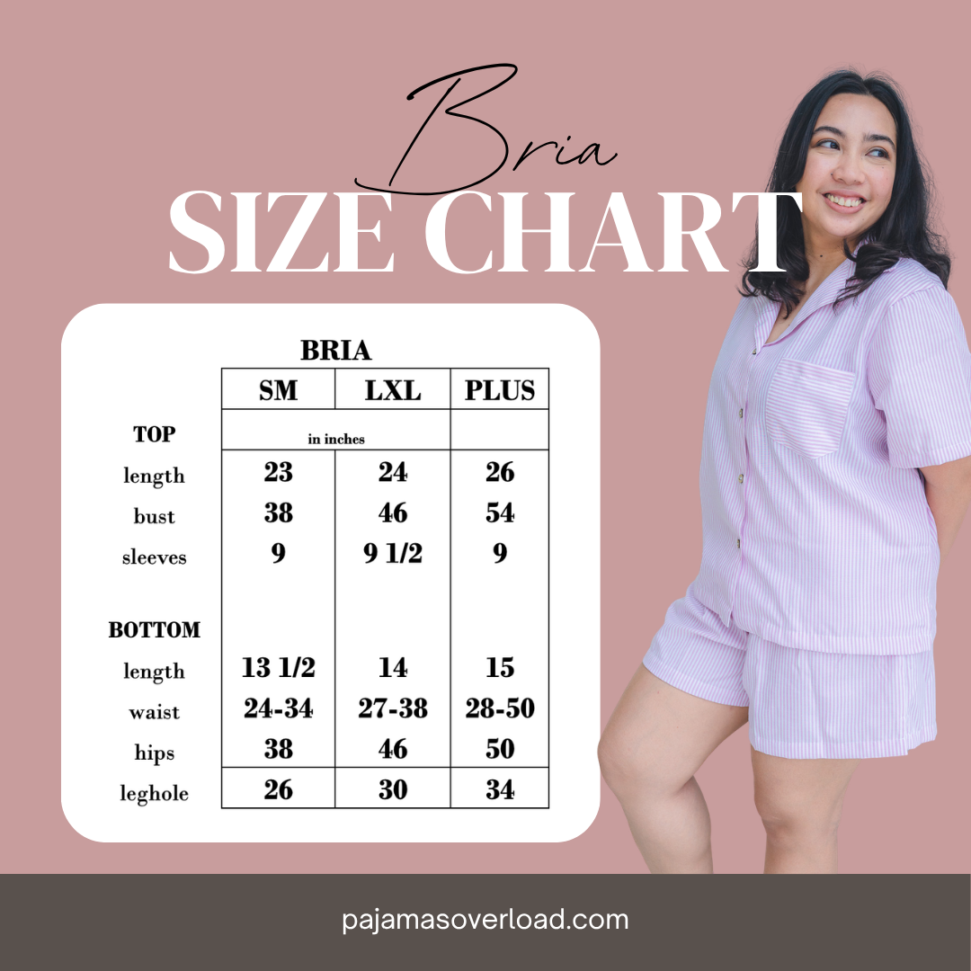 BRIA | chambray shortsleeves top + shorts sleepwear set | PajamasOverload