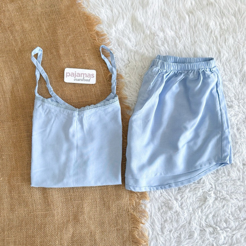 BLAIRE | challis sleeveless cami top + sexy shorts sleepwear set | PajamasOverload