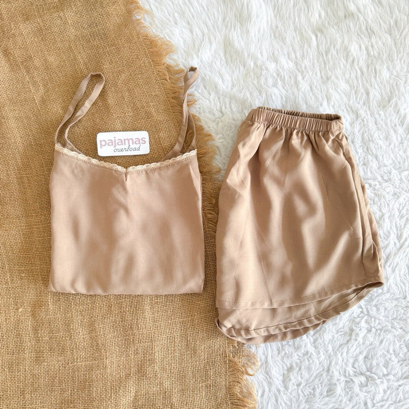 BLAIRE | challis sleeveless cami top + sexy shorts sleepwear set | PajamasOverload