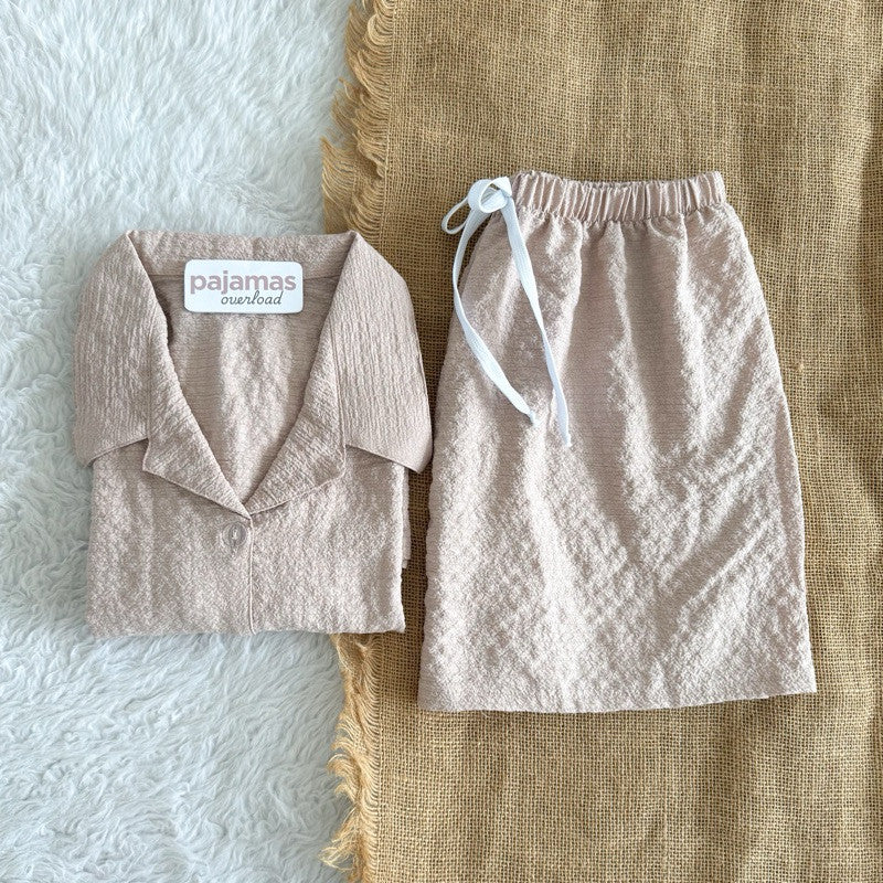 JOY | bubble gauze shortsleeves + shorts sleepwear set | PajamasOverload