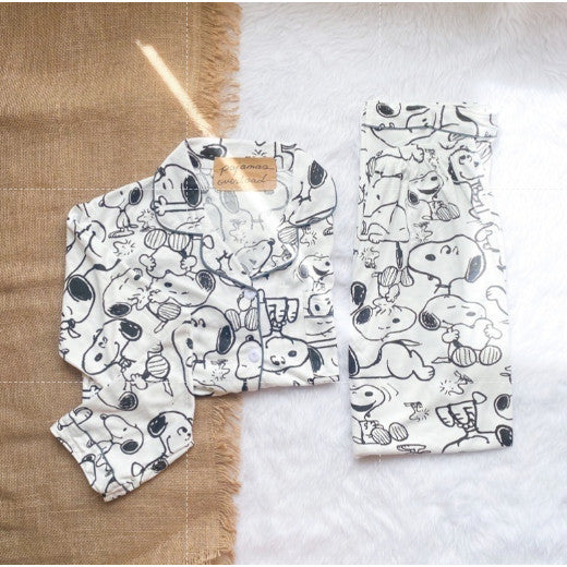 ROSS | polycotton longsleeves + pants pajama set | PajamasOverlaod