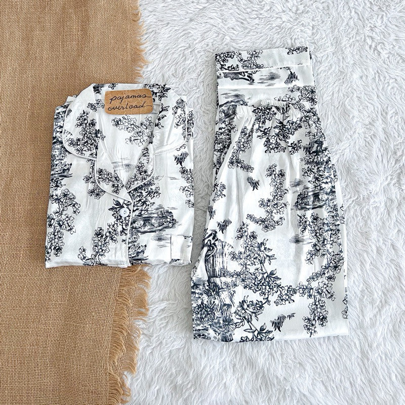 PHOEBE | satin shortsleeves + pants sleepwear pajama set | PajamasOverload