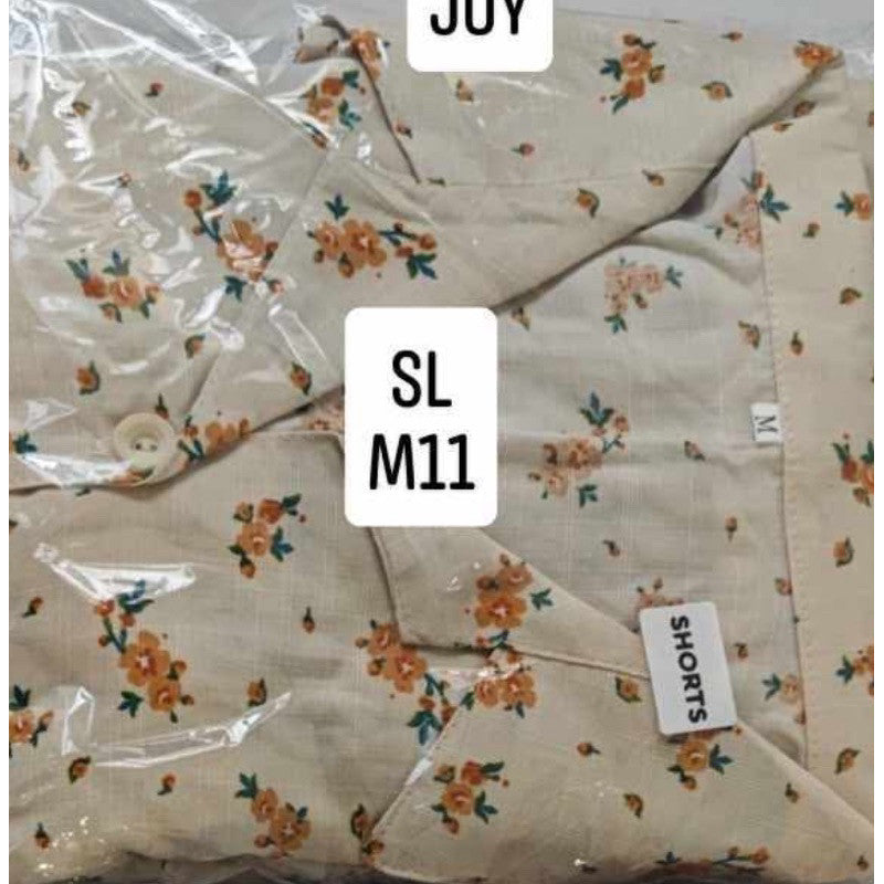 JOY LIMITED PRINT | challis/softlinen shortsleeves + shorts sleepwear pajama set | PajamasOverload