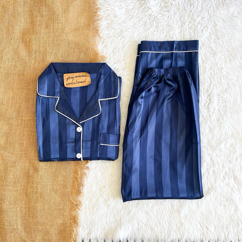 PHOEBE | satin shortsleeves + pants pajama set | PajamasOverload