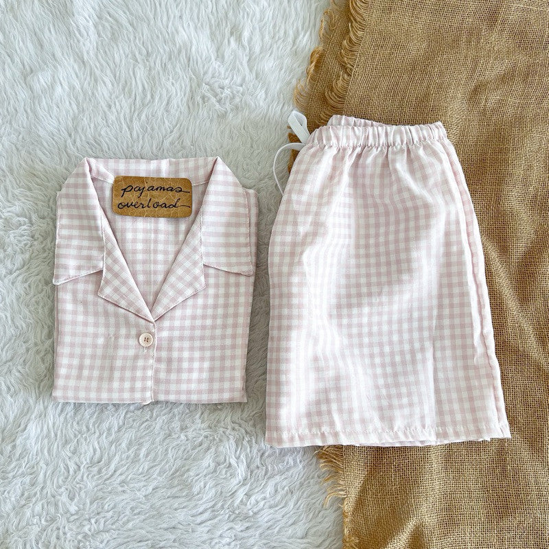 JOY | special fabric shortsleeves + shorts sleepwear loungewear set | PajamasOverload