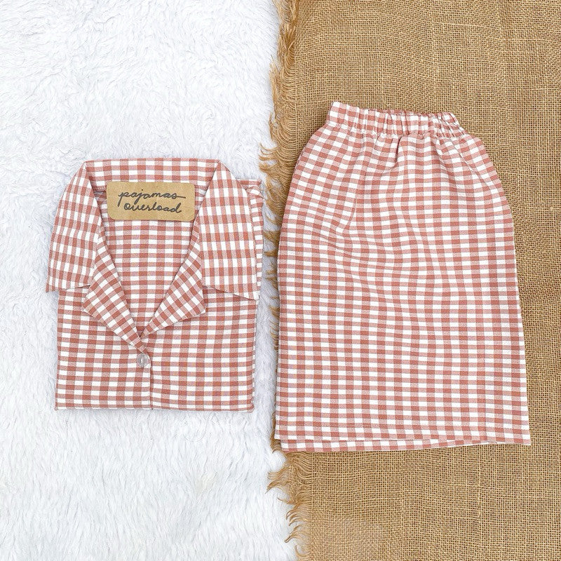 JOY | special fabric shortsleeves + shorts sleepwear loungewear set | PajamasOverload