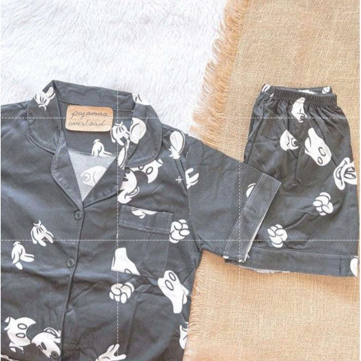 CHANDLER | polycotton shortsleeves + shorts sleepwear set | PajamasOverload