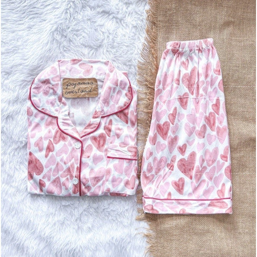 CHANDLER | polycotton shortsleeves + shorts sleepwear set | PajamasOverload
