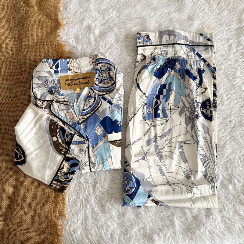 ALTHEA | silk satin longsleeves + pants sleepwear pajama set | PajamasOverload