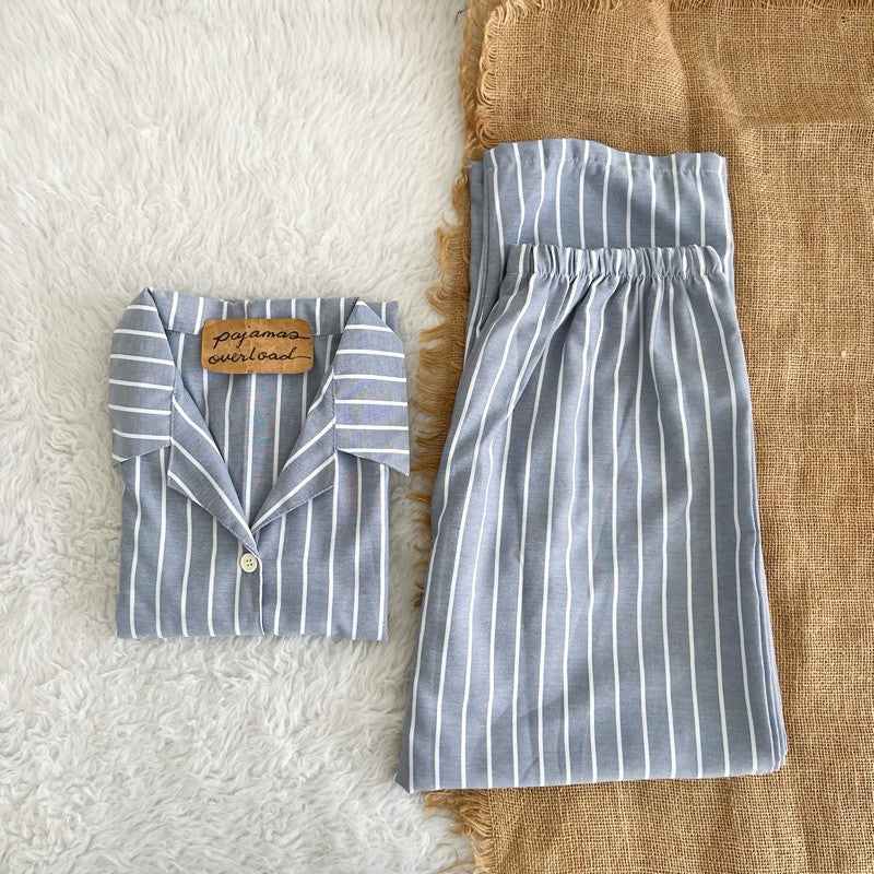 MERLIN | special fabric shortsleeves + pants sleepwear pajama set | PajamasOverload