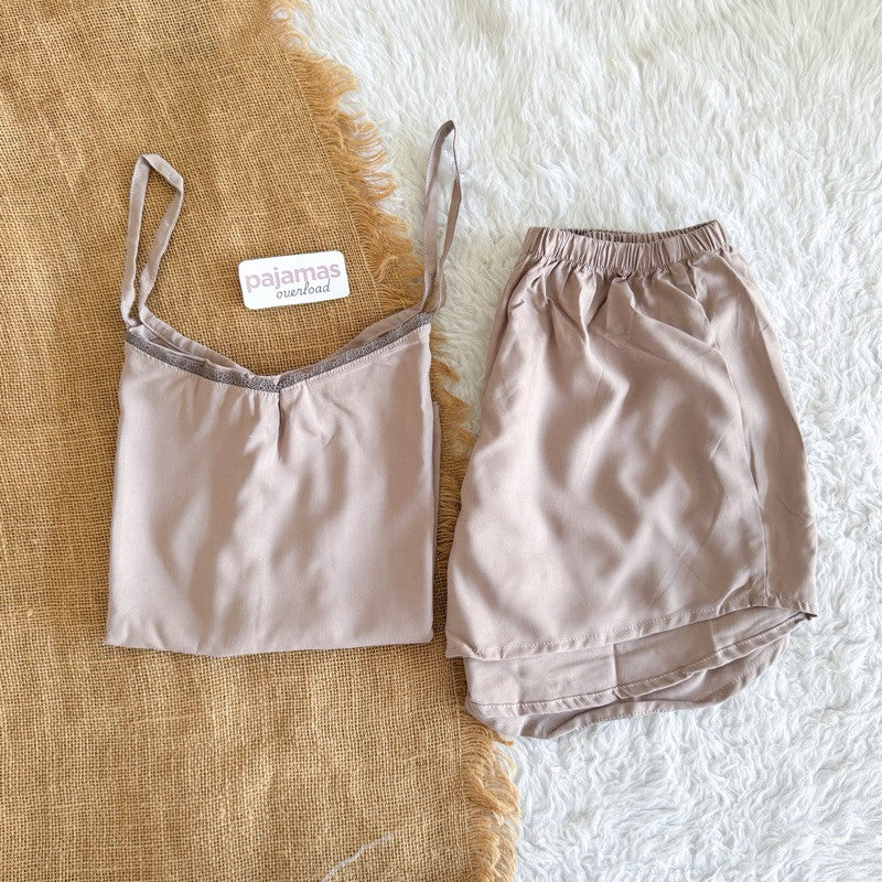 BLAIRE | challis sleeveless cami top + sexy shorts sleepwear set | PajamasOverload