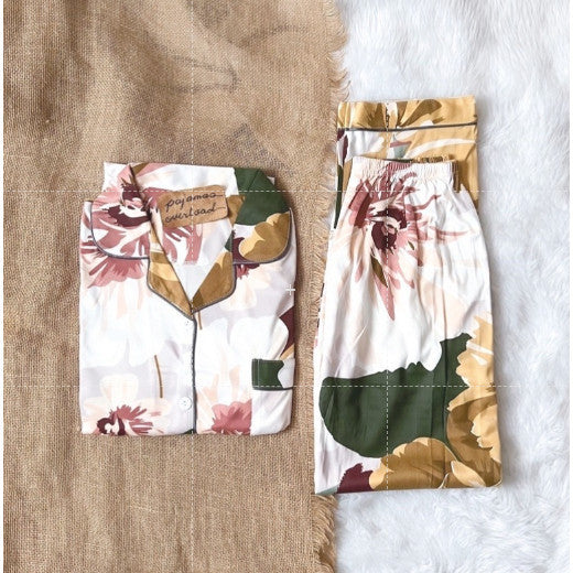 JOEY | polycotton shortsleeves + pants pajama set | PajamasOverload