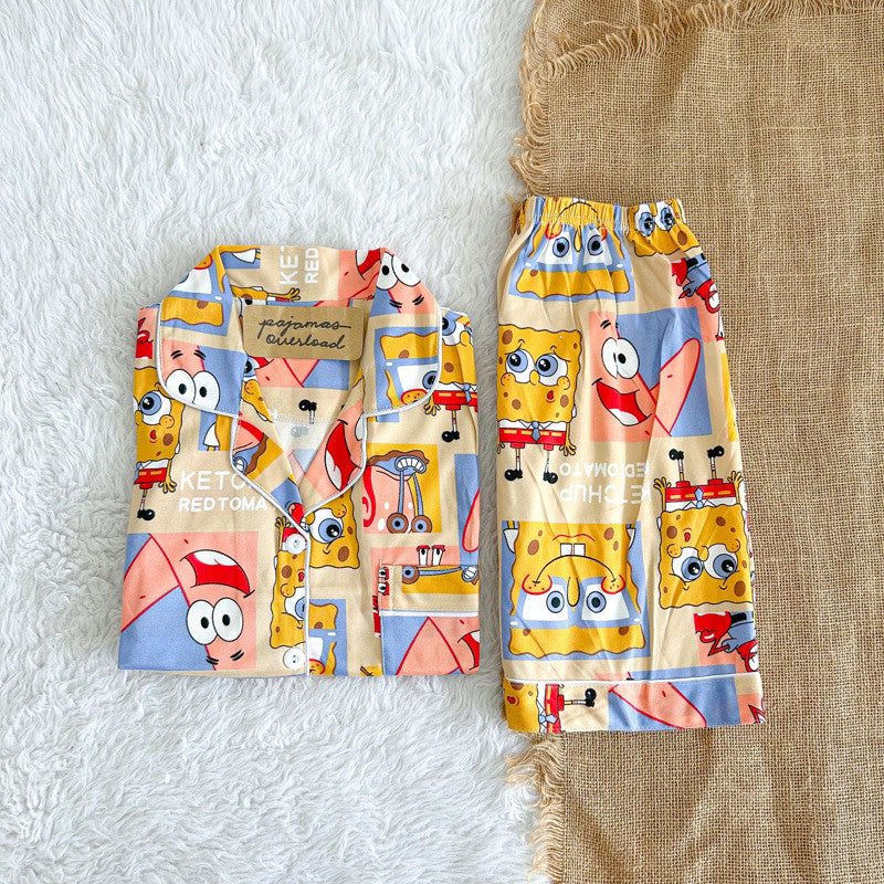 CHANDLER | polycotton shortsleeves + shorts pajama set | PajamasOverload