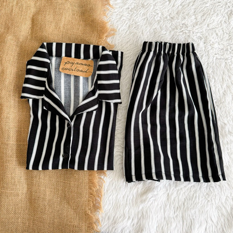 JOY | crumpled linen shortsleeves + shorts sleepwear pajama set | PajamasOverload