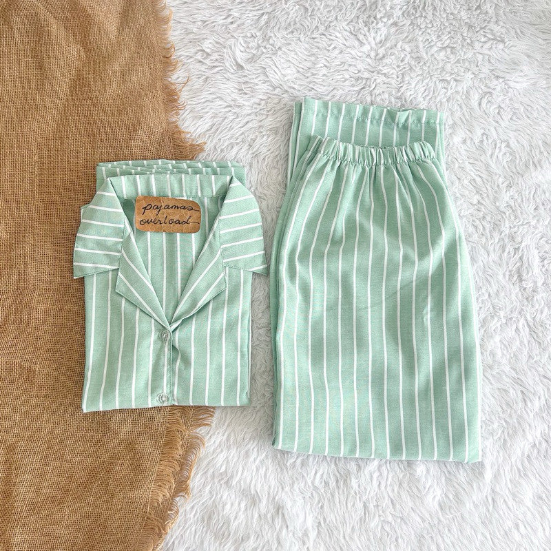 MERLIN | special fabric shortsleeves + pants sleepwear pajama set | PajamasOverload
