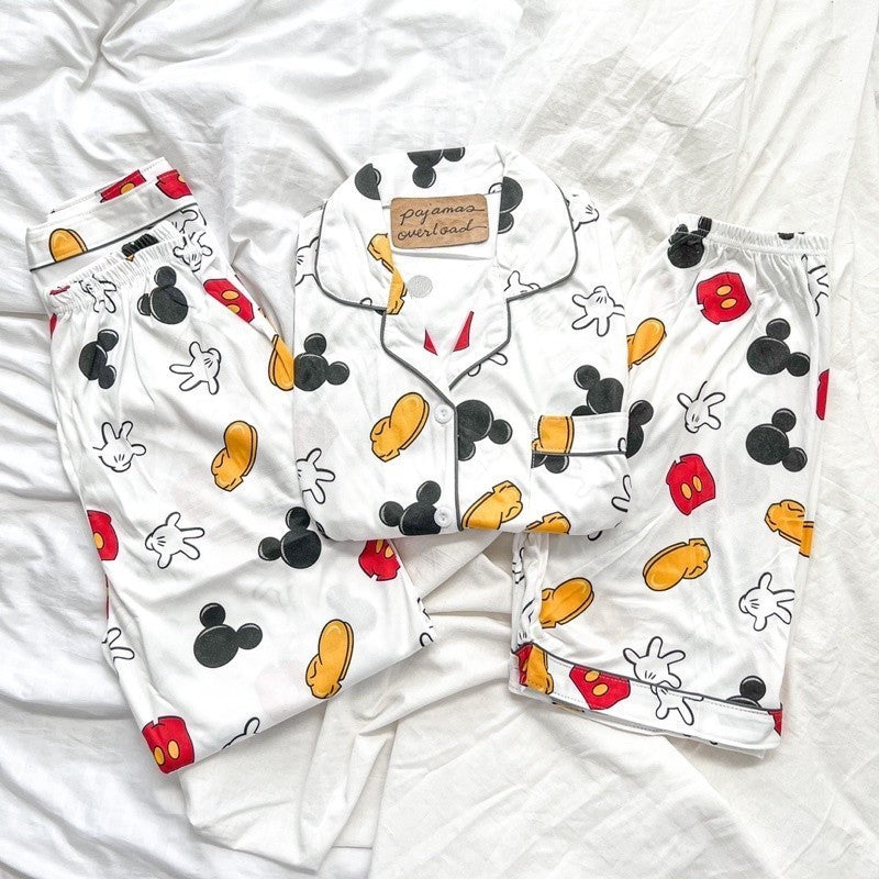 MARSHALL | polycotton 3in1 shortsleeves + shorts + pants pajama sleepwear set | PajamasOverload