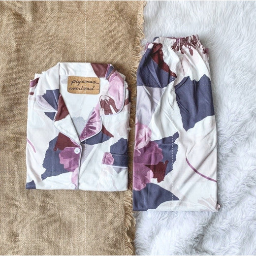 JOEY | polycotton shortsleeves + pants pajama set | PajamasOverload