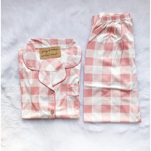 JOEY | polycotton shortsleeves + pants pajama set | PajamasOverload
