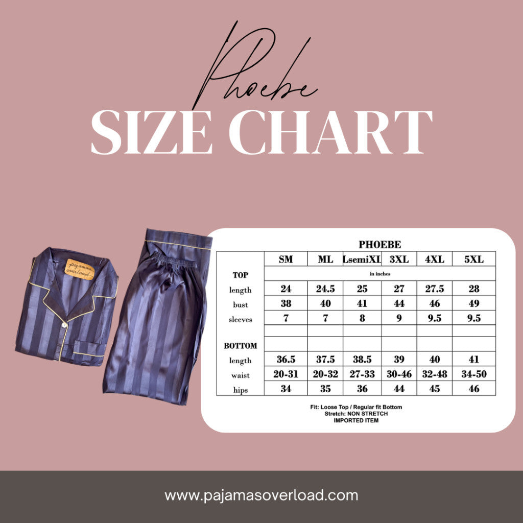 PHOEBE | satin shortsleeves + pants pajama set | PajamasOverload