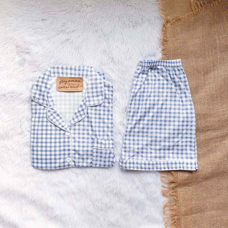 CHANDLER | polycotton shortsleeves + shorts sleepwear set | PajamasOverload