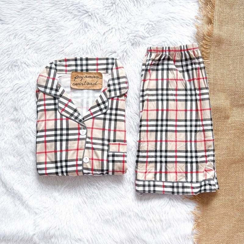 CHANDLER | polycotton shortsleeves + shorts pajama set | PajamasOverload