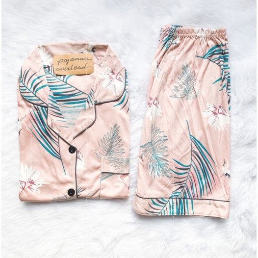 CHANDLER | polycotton shortsleeves + shorts pajama set | PajamasOverload