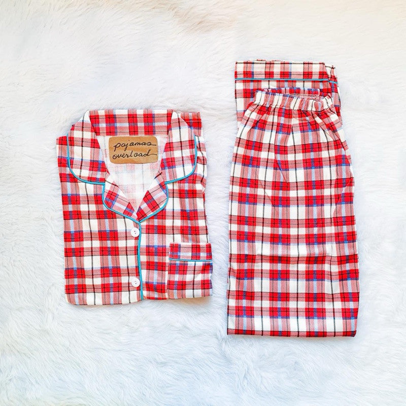 CHRISTMAS PANTS | polycotton shortsleeves + pants pajama set | PajamasOverload
