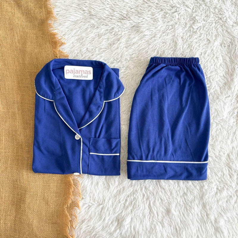 ZEUS PLAIN | cotton jersey shortsleeves top + shorts sleepwear pajama set | PajamasOverload