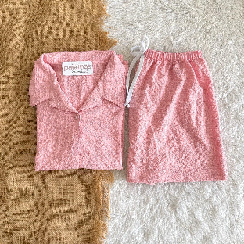 JOY | bubble gauze shortsleeves + shorts sleepwear set | PajamasOverload