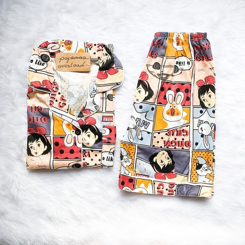 CHANDLER | polycotton shortsleeves + shorts sleepwear set | PajamasOverload