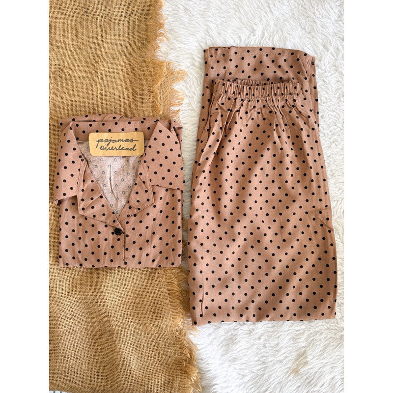 MERLIN FAMILY | challis/soft linen shortsleeves + pants sleepwear set for kids | PajamasOverload