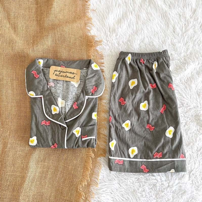 ZEUS | cotton jersey shortsleeves + shorts sleepwear pajama set | PajamasOverload