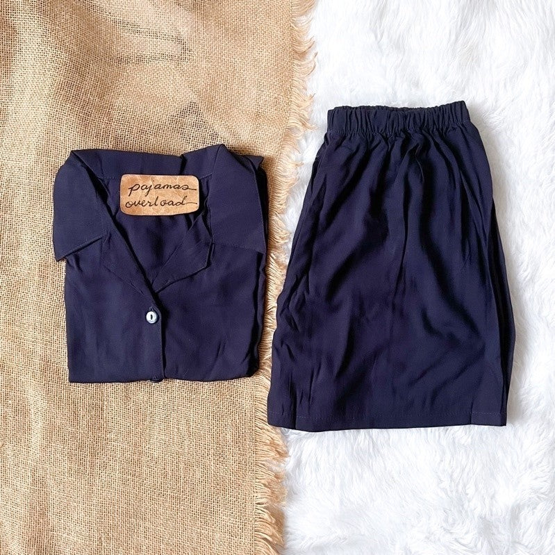 JOY | soft linen shortsleeves buttondown + shorts | PajamasOverload