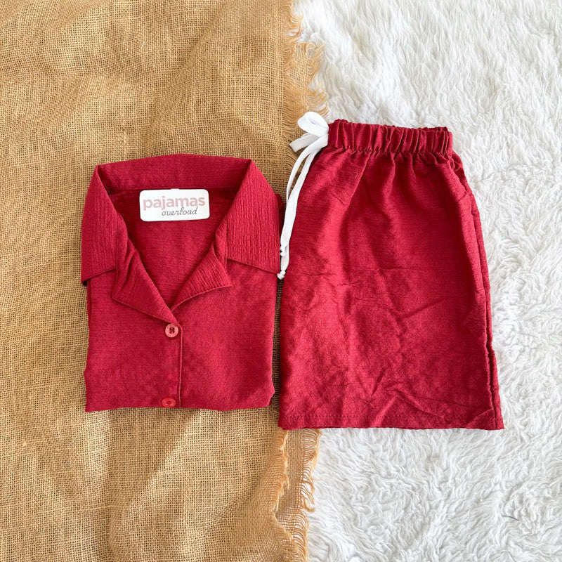 JOY | bubble gauze shortsleeves + shorts sleepwear set | PajamasOverload