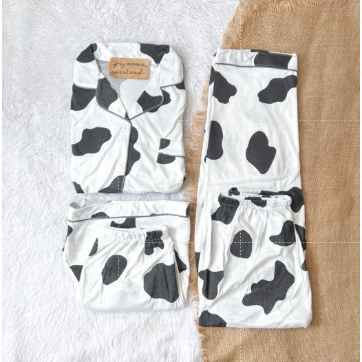 MARSHALL | polycotton 3in1 shortsleeves + shorts + pants pajama sleepwear set | PajamasOverload