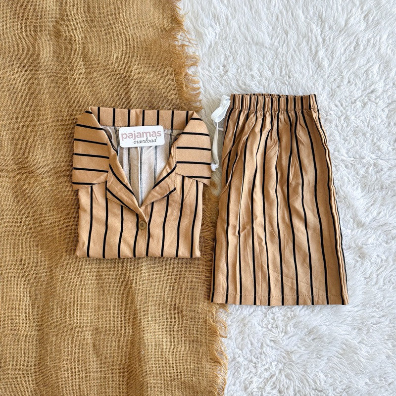 JOY LIMITED PRINT | challis/softlinen shortsleeves + shorts sleepwear pajama set | PajamasOverload
