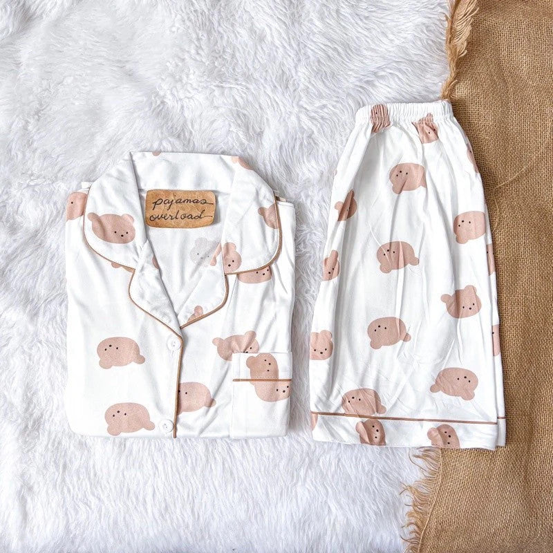 CHANDLER | polycotton shortsleeves + shorts pajama set | PajamasOverload