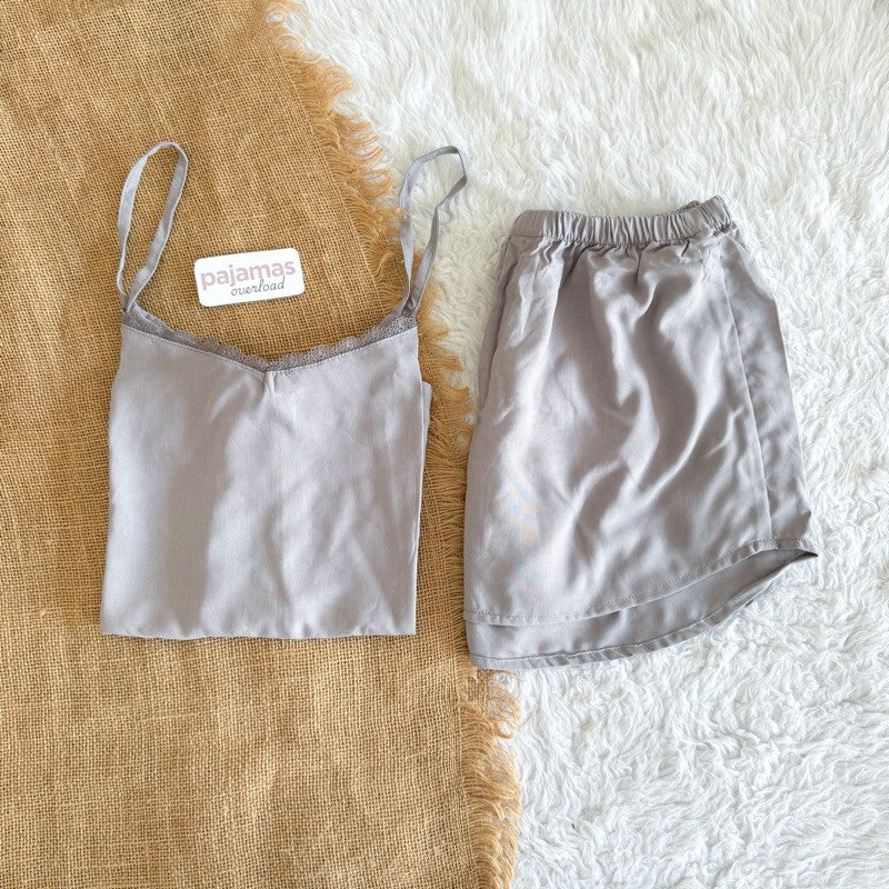 BLAIRE | challis sleeveless cami top + sexy shorts sleepwear set | PajamasOverload