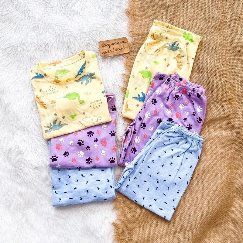 CAEL KIDS 3 | cotton kids shortsleeves + pants sleepwear pajama set | PajamasOverloadKids