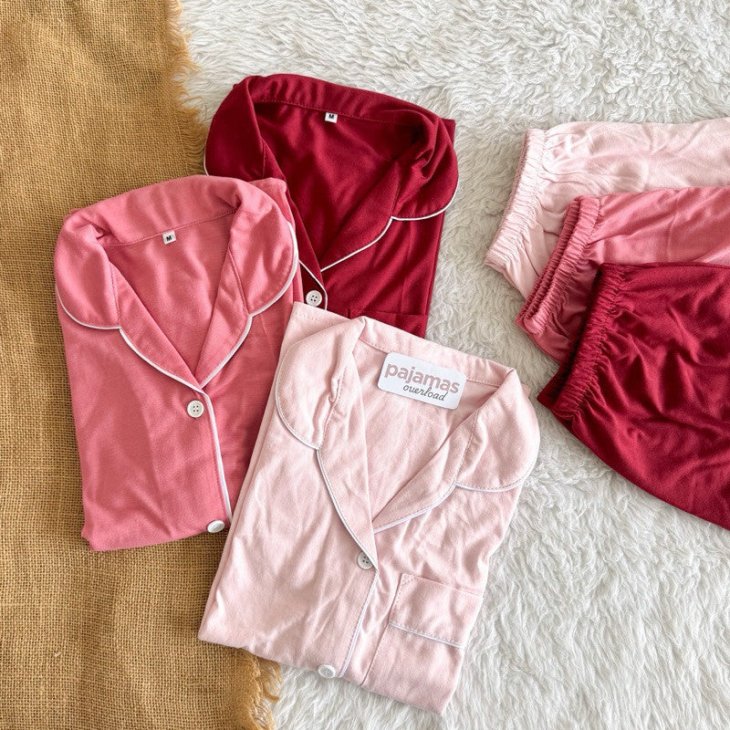 ZEUS PLAIN | cotton jersey shortsleeves top + shorts sleepwear pajama set | PajamasOverload