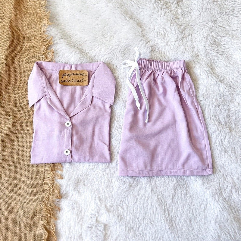 JOY | soft linen shortsleeves buttondown + shorts | PajamasOverload