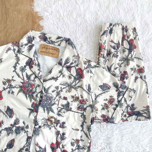 CHANDLER | polycotton shortsleeves + shorts sleepwear set | PajamasOverload