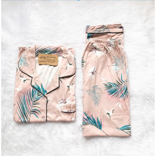 JOEY | polycotton shortsleeves + pants pajama set | PajamasOverload