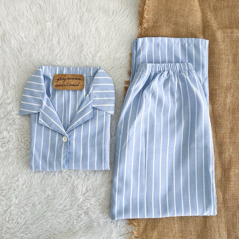 MERLIN | special fabric shortsleeves + pants sleepwear pajama set | PajamasOverload