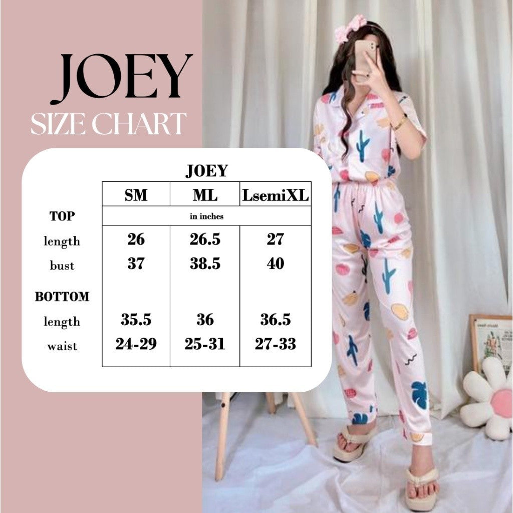 JOEY | polycotton shortsleeves top + pants pajama sleepwear set | PajamasOverload