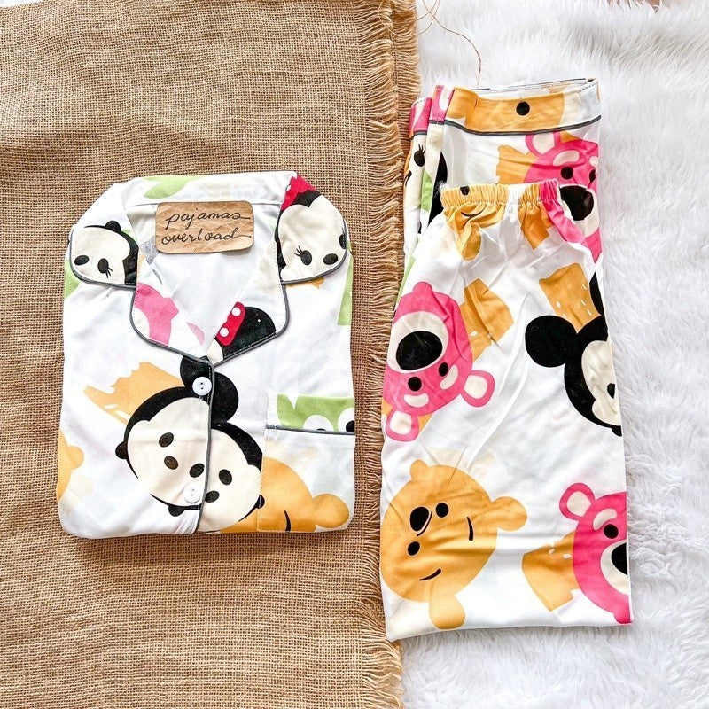 JOEY XSS | polycotton shortsleeves + pants sleepwear pajama set | PajamasOverload
