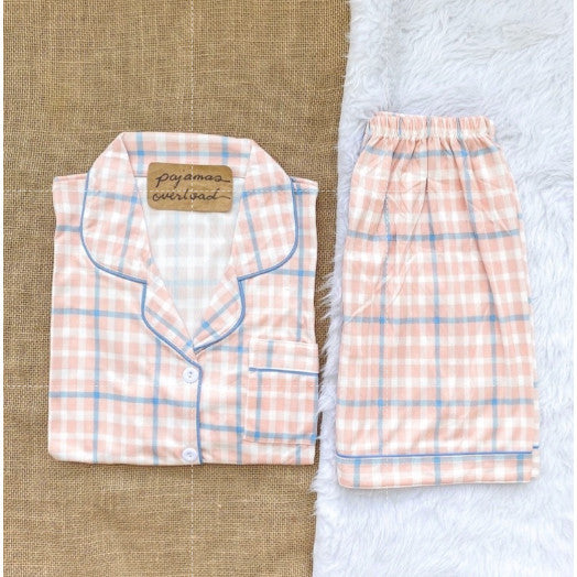 CHANDLER | polycotton shortsleeves + shorts sleepwear set | PajamasOverload