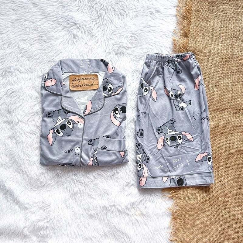 CHANDLER | polycotton shortsleeves + shorts pajama set | PajamasOverload