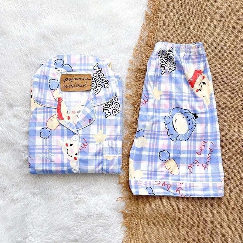 CHANDLER | polycotton shortsleeves + shorts pajama set | PajamasOverload