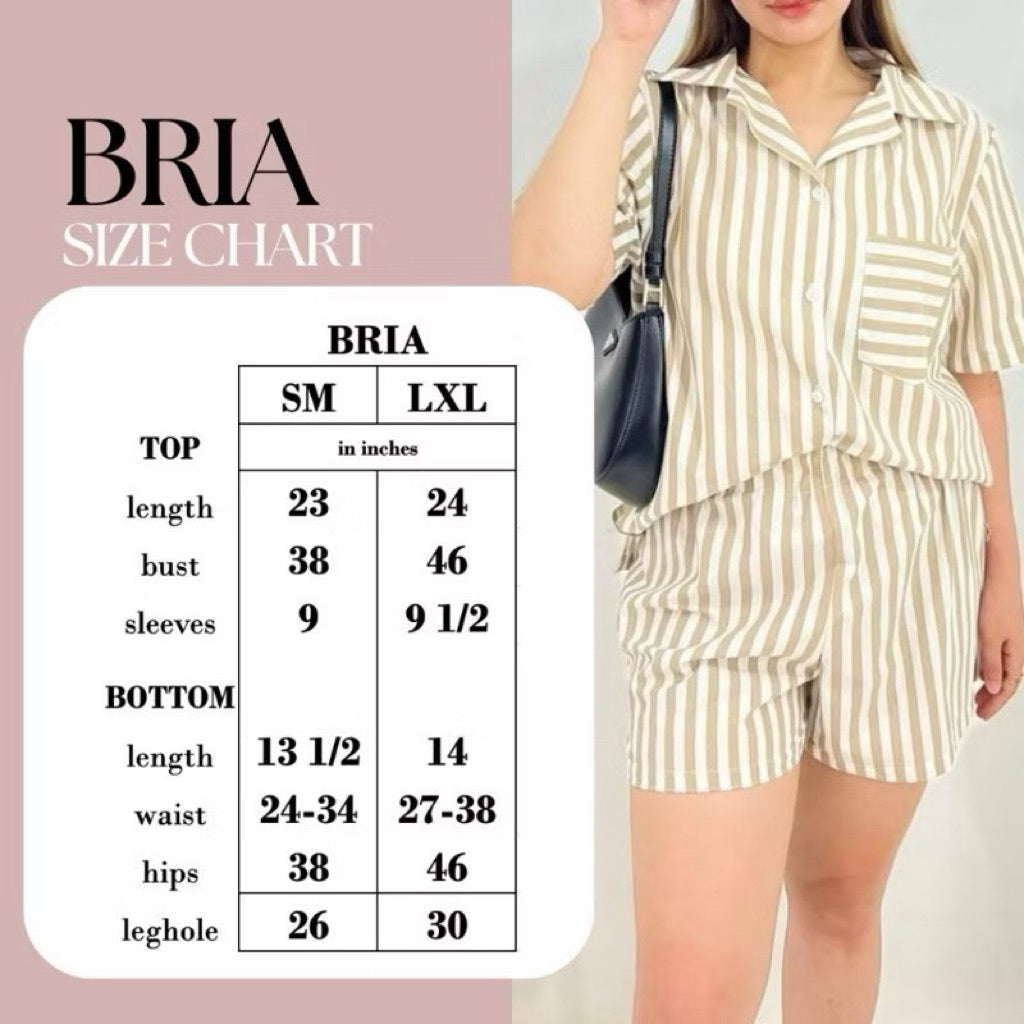 BRIA | viscose linen shortsleeves + shorts sleepwear pajama set | PajamasOverload